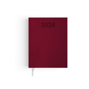 AGENDA EMBOITE PREMIUM 2026 - MINI 90 x 165 mm - COUVERTURE BORDEAUX - THERMOVIRANT 8