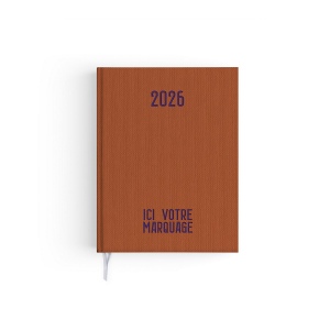 AGENDA EMBOITE TOILE 2026 - MINI 90 x 165 mm - COUVERTURE ARDOISE - TRANSFERT A CHAUD 9