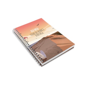 AGENDA SCRIPT BOOK 2026 - 226 x 298 mm - SPIRALE BLANCHE - COUVERTURE PELLICULAGE BRILLANT - 1 FEUILLET PERSONNALISE 2