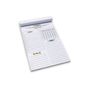 BLOC-NOTE ENCOLLE - MIDI 140 x 205 mm - 100 FEUILLES 80g OFFSET - IMPRESSION RECTO NOIR 2