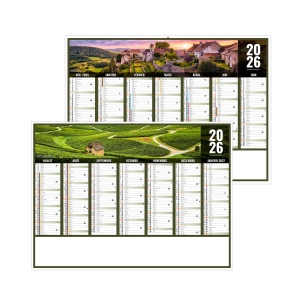 LIBERTE BOURGOGNE-FRANCHE-COMTE 2026 - STANDARD 550 x 405 mm - CC REMBORDE - SANS MARQUAGE - 2 OEILLETS CORDON