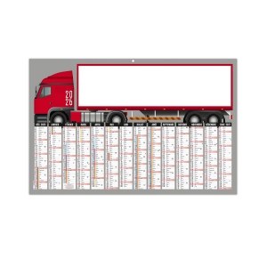 CAMION 2026 - MAXI 650 x 405 mm - CC REMBORDE - DOS CUISINE - SANS MARQUAGE - 2 OEILLETS CORDON 2
