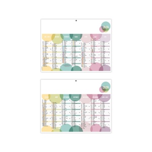 BULLES 2026 - MAXI 650 x 405 mm - CC REMBORDE - DOS CUISINE - SANS MARQUAGE - 2 OEILLETS CORDON 3