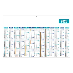 ECOMAX BLEU 2026 RECTO SEUL - MAXI CC RIGIDE ECOMATIERE - 650x405MM - SANS MARQUAGE - 2 OEILLETS CORDON