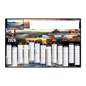 TOUR DE FRANCE 2026 - MAXI 650 x 405 mm - CC REMBORDE - DOS CUISINE - SANS MARQUAGE - 2 OEILLETS CORDON