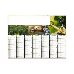 AYMERIC 2026 - MINI 270 x 208 mm - CC REMBORDE - MARQUAGE 1 COULEUR - DIFFERENT RECTO VERSO - 1 TROU EN TETE 3