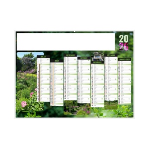 JARDINS 2026 - MINI 270 x 208 mm - CC REMBORDE - MARQUAGE 1 COULEUR - DIFFERENT RECTO VERSO - 1 TROU EN TETE 3