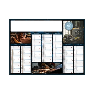 METAL 2026 - MIDI 430 x 335 mm - CC REMBORDE - MARQUAGE 1 COULEUR - DIFFERENT RECTO VERSO - 1 TROU EN TETE 3