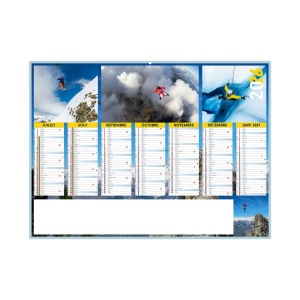 ADRENALINE 2026 - MIDI 430 x 335 mm - CC REMBORDE - MARQUAGE 1 COULEUR - DIFFERENT RECTO VERSO - 1 TROU EN TETE 3