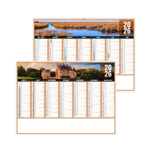 LIBERTE PAYS-DE-LOIRE 2026 - MIDI 430 x 335 mm - CC REMBORDE - MARQUAGE 1 COULEUR - DIFFERENT RECTO VERSO - 1 TROU EN TETE