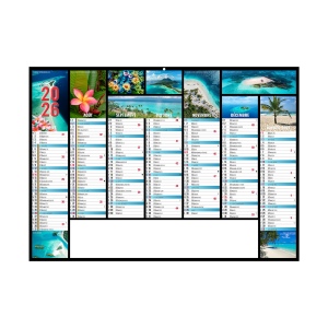 JEANNE 2026 - MIDI 430 x 335 mm - CC REMBORDE - MARQUAGE 1 COULEUR - IDENTIQUE RECTO VERSO - 1 TROU EN TETE 3