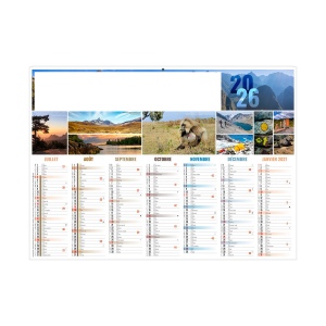 BARNABE 2026 - STANDARD 550 x 405 mm - CC REMBORDE - MARQUAGE 1 COULEUR - DIFFERENT RECTO VERSO - 1 TROU EN TETE 3