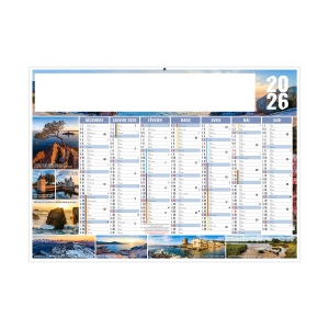 JULIEN 2026 - STANDARD 550 x 405 mm - CC REMBORDE - MARQUAGE 1 COULEUR - IDENTIQUE RECTO VERSO - 2 OEILLETS CORDON 2