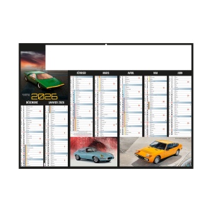 BOLIDES 2026 - STANDARD 550 x 405 mm - CC REMBORDE - MARQUAGE 1 COULEUR - IDENTIQUE RECTO VERSO - 1 TROU EN TETE 2