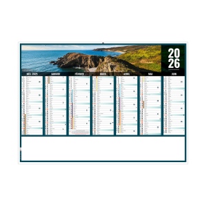LIBERTE NORMANDIE 2026 - STANDARD 550 x 405 mm - CC REMBORDE - MARQUAGE 1 COULEUR - DIFFERENT RECTO VERSO - 1 TROU EN TETE 2