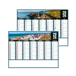 LIBERTE NORMANDIE 2026 - STANDARD 550 x 405 mm - CC REMBORDE - MARQUAGE 1 COULEUR - DIFFERENT RECTO VERSO - 2 OEILLETS CORDON