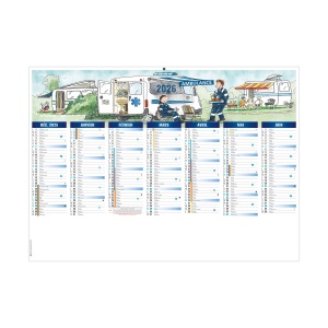 DE TOUTE URGENCE 2026 - STANDARD 550 x 405 mm - CC REMBORDE - MARQUAGE 1 COULEUR - IDENTIQUE RECTO VERSO - 2 OEILLETS CORDON 2