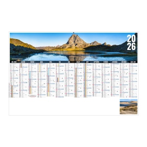 LIBRE CHOIX AQUITAIN 2026 - MAXI 650 x 405 mm - CC REMBORDE - DOS GUYANE - MARQUAGE 1 COULEUR - IDENTIQUE RECTO VERSO - 2 OEILLETS CORDON