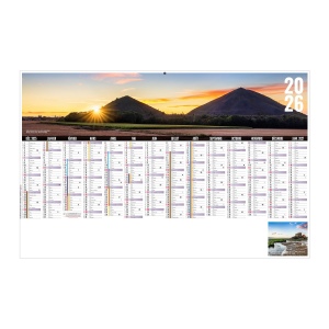 LIBRE CHOIX NORDISTE 2026 - MAXI 650 x 405 mm - CC REMBORDE - DOS MONDE - MARQUAGE 1 COULEUR - DIFFERENT RECTO VERSO - 2 OEILLETS CORDON