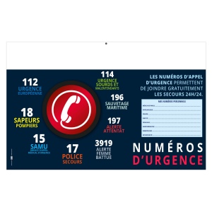 LIBRE CHOIX NORMAND 2026 - MAXI 650 x 405 mm - CC REMBORDE - DOS EUROPE - MARQUAGE 1 COULEUR - IDENTIQUE RECTO VERSO - 1 TROU EN TETE 6