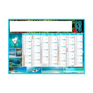 EXOTIC 2026 - MIDI 430 x 335 mm - CC REMBORDE - MARQUAGE QUADRI - DIFFERENT RECTO VERSO - 1 TROU EN TETE 2