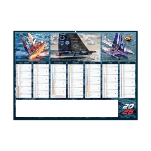 VOILE 2026 - MIDI 430 x 335 mm - CC REMBORDE - MARQUAGE QUADRI - DIFFERENT RECTO VERSO - 1 TROU EN TETE 2