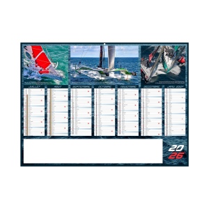 VOILE 2026 - MIDI 430 x 335 mm - CC REMBORDE - MARQUAGE QUADRI - DIFFERENT RECTO VERSO - 1 TROU EN TETE 3