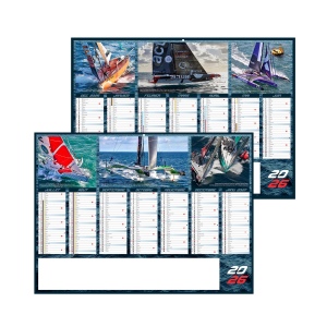 VOILE 2026 - MIDI 430 x 335 mm - CC REMBORDE - MARQUAGE QUADRI - DIFFERENT RECTO VERSO - 1 TROU EN TETE