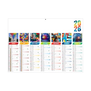 FLORIAN 2026 - MIDI 430 x 335 mm - CC REMBORDE - MARQUAGE QUADRI - DIFFERENT RECTO VERSO - 1 TROU EN TETE 3
