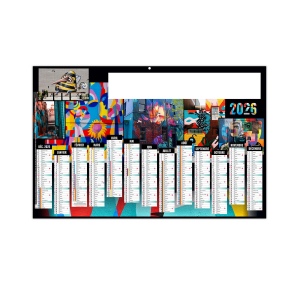 ART DE LA RUE 2026 - MAXI 650 x 405 mm - CC REMBORDE - DOS MONDE - MARQUAGE QUADRI - DIFFERENT RECTO VERSO - 1 TROU EN TETE