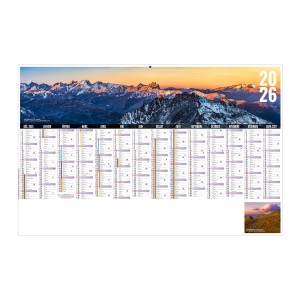 LIBRE CHOIX AUVERGNAT 2026 - MAXI 650 x 405 mm - CC REMBORDE - DOS ECOGESTES - MARQUAGE QUADRI - DIFFERENT RECTO VERSO - 1 TROU EN TETE