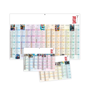 PICTURES 2026 - MAXI 650 x 405 mm - CC REMBORDE - DOS CUISINE - MARQUAGE QUADRI - DIFFERENT RECTO VERSO - 1 TROU EN TETE