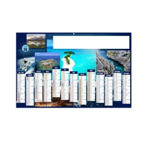 PARADIS TERRESTRES 2026 - MAXI 650 x 405 mm - CC REMBORDE - DOS MONDE - MARQUAGE QUADRI - IDENTIQUE RECTO VERSO - 1 TROU EN TETE