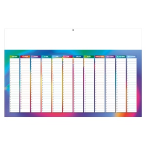 TROPIC 2026 - MAXI 650 x 405 mm - CC REMBORDE - DOS BLANC - MARQUAGE QUADRI - DIFFERENT RECTO VERSO - 2 OEILLETS CORDON 2