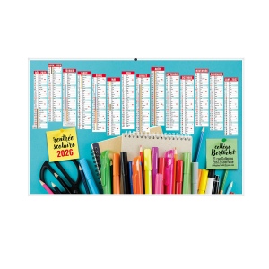 CALENDRIERS BANCAIRES CREATION 2026 - MAXI 650 x 405 mm - CC REMBORDE - IMPRESSION RECTO VERSO - 1 TROU EN TETE 2