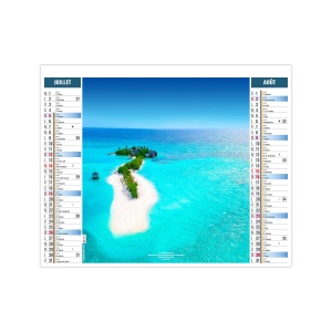 2EN1 - CALME 2026 - SMALL 330 x 470 mm - MARQUAGE 1 COULEUR 5