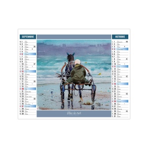 2EN1 - AQUARELLE 2026 - SMALL 330 x 470 mm - MARQUAGE 1 COULEUR 6