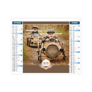 2EN1 - ENFANTS 2026 - SMALL 330 x 470 mm - MARQUAGE QUADRI 6