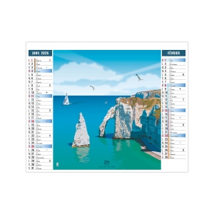 2EN1 - DECOUVERTES 2026 - XXL 474 x 700 mm - MARQUAGE 1 COULEUR 2