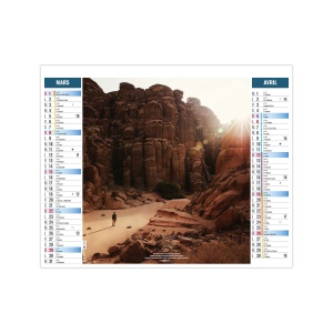 2EN1 - CALME 2026 - XXL 474 x 700 mm - MARQUAGE 1 COULEUR 3