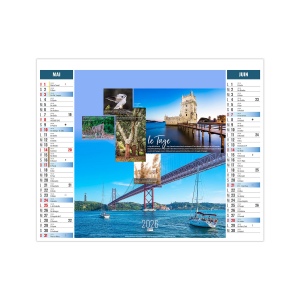 2EN1 - DEBIT 2026 - XXL 474 x 700 mm - MARQUAGE QUADRI 4