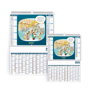 2EN1 - HUMOUR 2026 - XXL 474 x 700 mm - MARQUAGE QUADRI