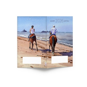 AGENDA ECO POCHE 2026 - THEME BLEU DE MER-1 - 95 x 165 mm - QUINZAINIER 64 PAGES - COUVERTURE 380g QUADRI PAGES 1 ET 4 - PELLICULAGE BRILLANT RECTO - PIQURE 2 POINTS METAL 2