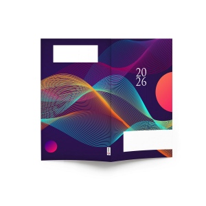 AGENDA ECO POCHE 2026 - THEME BUSINESS-4 - 95 x 165 mm - QUINZAINIER 64 PAGES - COUVERTURE 380g QUADRI PAGES 1 ET 4 - PELLICULAGE BRILLANT RECTO - PIQURE 2 POINTS METAL 2