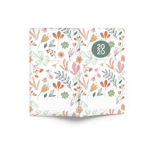 AGENDA ECO POCHE 2026 - THEME DECO-1 - 95 x 165 mm - QUINZAINIER 64 PAGES - COUVERTURE 380g QUADRI PAGES 1 ET 4 - PELLICULAGE BRILLANT RECTO - PIQURE 2 POINTS METAL 4