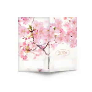 AGENDA ECO POCHE 2026 - THEME DECO-2 - 95 x 165 mm - QUINZAINIER 64 PAGES - COUVERTURE 380g QUADRI PAGES 1 ET 4 - PELLICULAGE BRILLANT RECTO - PIQURE 2 POINTS METAL 3