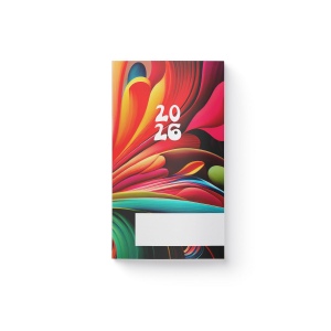 AGENDA ECO POCHE 2026 - THEME DECO-3 - 95 x 165 mm - QUINZAINIER 64 PAGES - COUVERTURE 380g QUADRI PAGES 1 ET 4 - PELLICULAGE BRILLANT RECTO - PIQURE 2 POINTS METAL