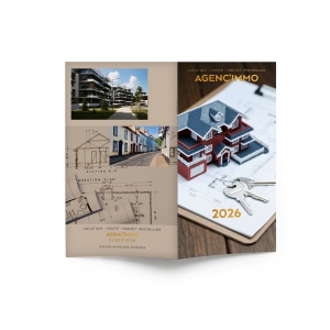 ECO POCHE CREATION 2026 - 95 x 165 mm - QUINZAINIER 64 PAGES - COUVERTURE 380g QUADRI PAGES 1 ET 4 - PELLICULAGE BRILLANT RECTO - PIQURE 2 POINTS METAL 2