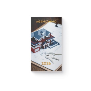 ECO POCHE CREATION 2026 - 95 x 165 mm - QUINZAINIER 64 PAGES - COUVERTURE 380g QUADRI PAGES 1 ET 4 - PELLICULAGE BRILLANT RECTO - PIQURE 2 POINTS METAL