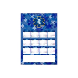 MAG CROIX BLEUE 2026 - MAXI MAGNET 150 x 210 mm - QUADRI 2